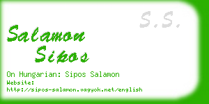 salamon sipos business card
